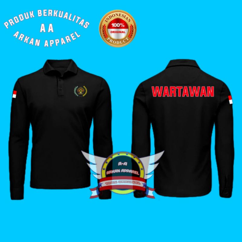 KAOS KERAH WARTAWAN KAOS POLO SHIRT WARTAWAN