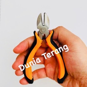 1 PCS Tang Mini 4.5'' 4,5inch Kombinasi Lancip Potong Knip Gagang Karet - CAMEL