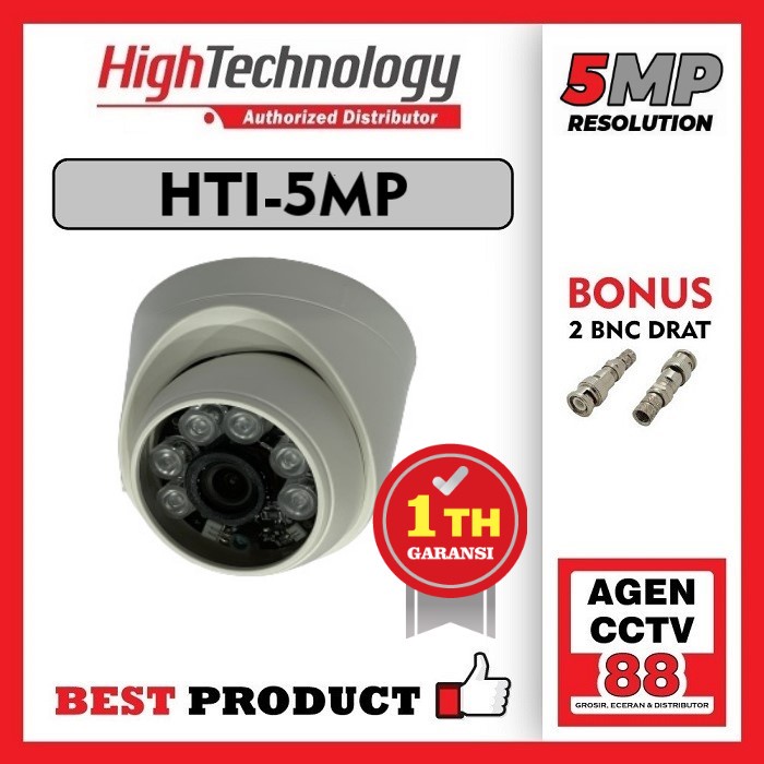 Kamera CCTV Indoor 5MP High Technology HTI-5MP 2560x1920P Bonus 2 BNC