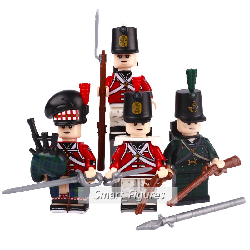 Napoleonic Wars Mainan Action Figure Minifigures Gaya Spanyol Dragoon Swiss Grenadier Untuk Hadiah