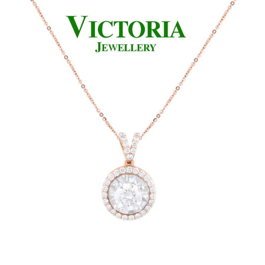 Liontin Berlian Sertifikat GIA VFPD531894 Victoria Jewellery