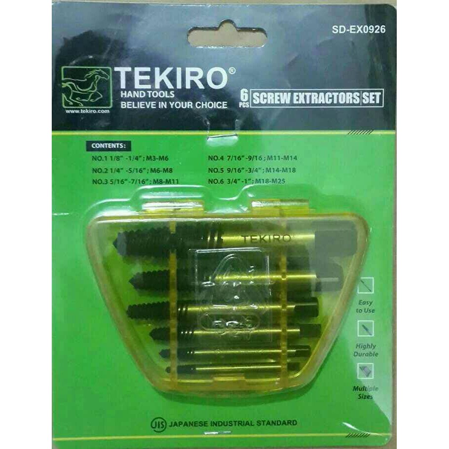 Tekiro Tap Balik Set 6 pcs