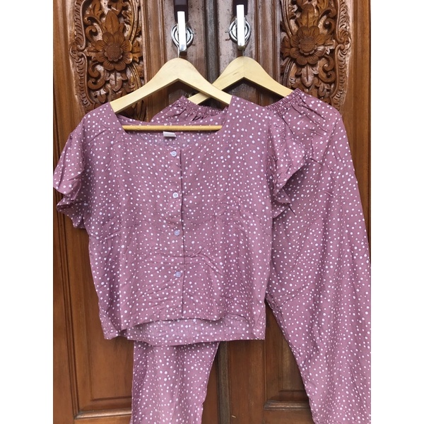 TERMURAH DI SHOPEE! SET CACA BUSUI-Moka polka