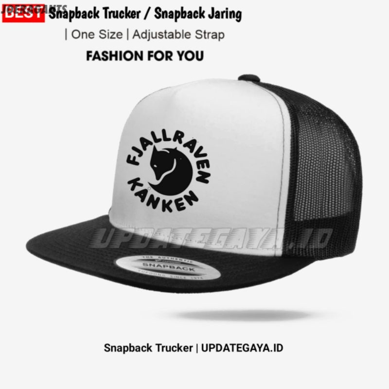 Topi Snapback Trucker Jaring / Topi Lidah Datar / Topi Hiphop / Topi Distro / Topi Jala / Topi Fjall