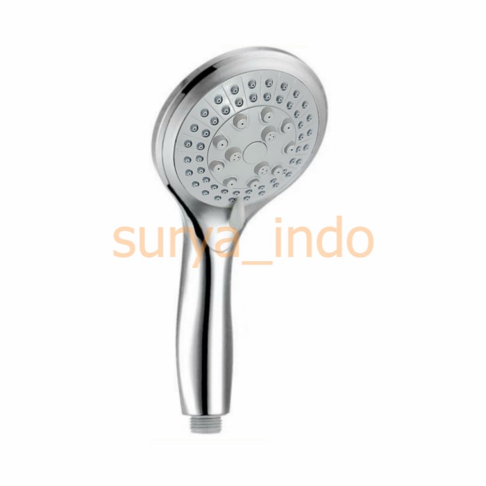 KEPALA SHOWER MANDI 6 MODE SHOWER TANGAN KENCANG HAND SHOWER CHROME