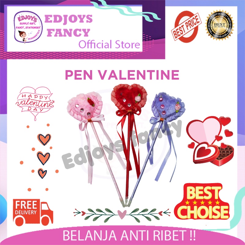 

EDJOYS Hampers valentine Pen Boneka Pen Love valentine gift bulu tebal kado valentine kado hadiah murah