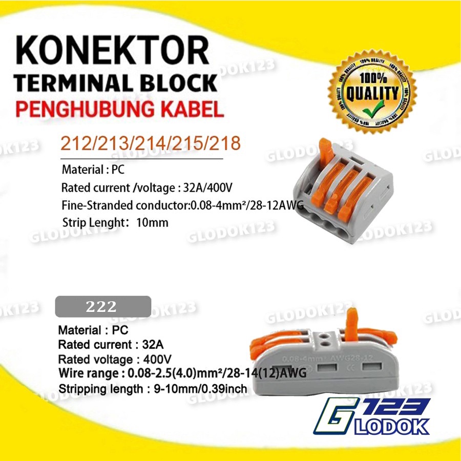 Konektor Terminal Block Penghubung Kabel PCT212 PCT213 PCT214 PCT215