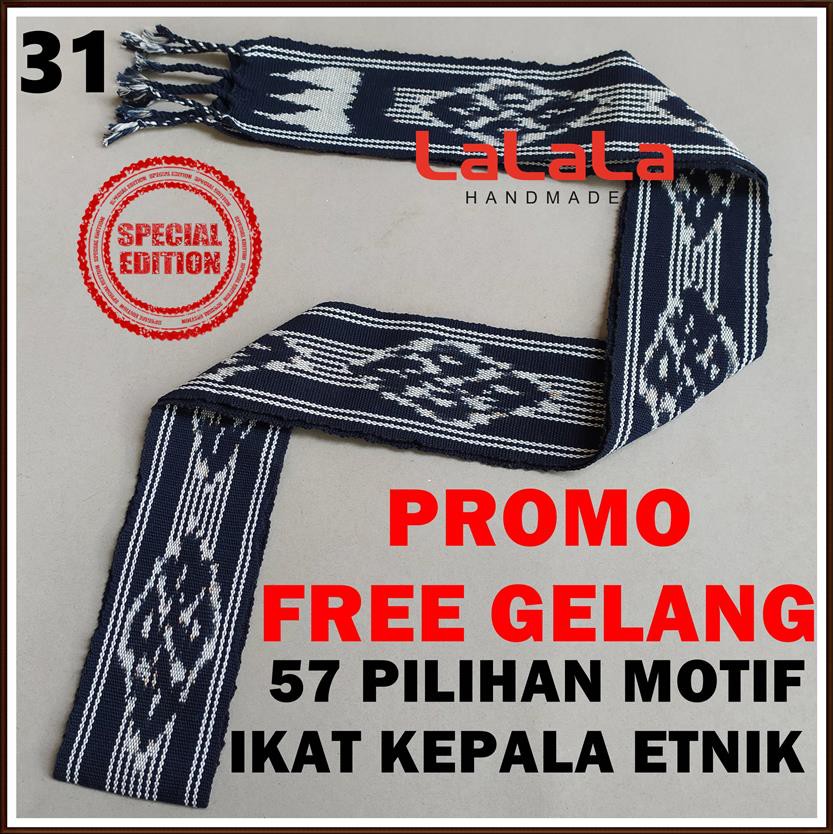 Ikat Kepala Tenun Etnik Motif Dayak Kalimantan Toraja Bali Sumba Papua Lombok Kain PROMO TERMURAH-5