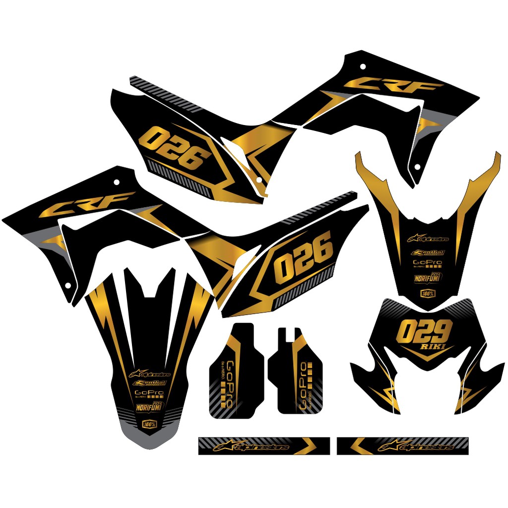 Sticker DECAL CRF 150 L Bisa Custom Stiker Honda CRF 150 L  (55)