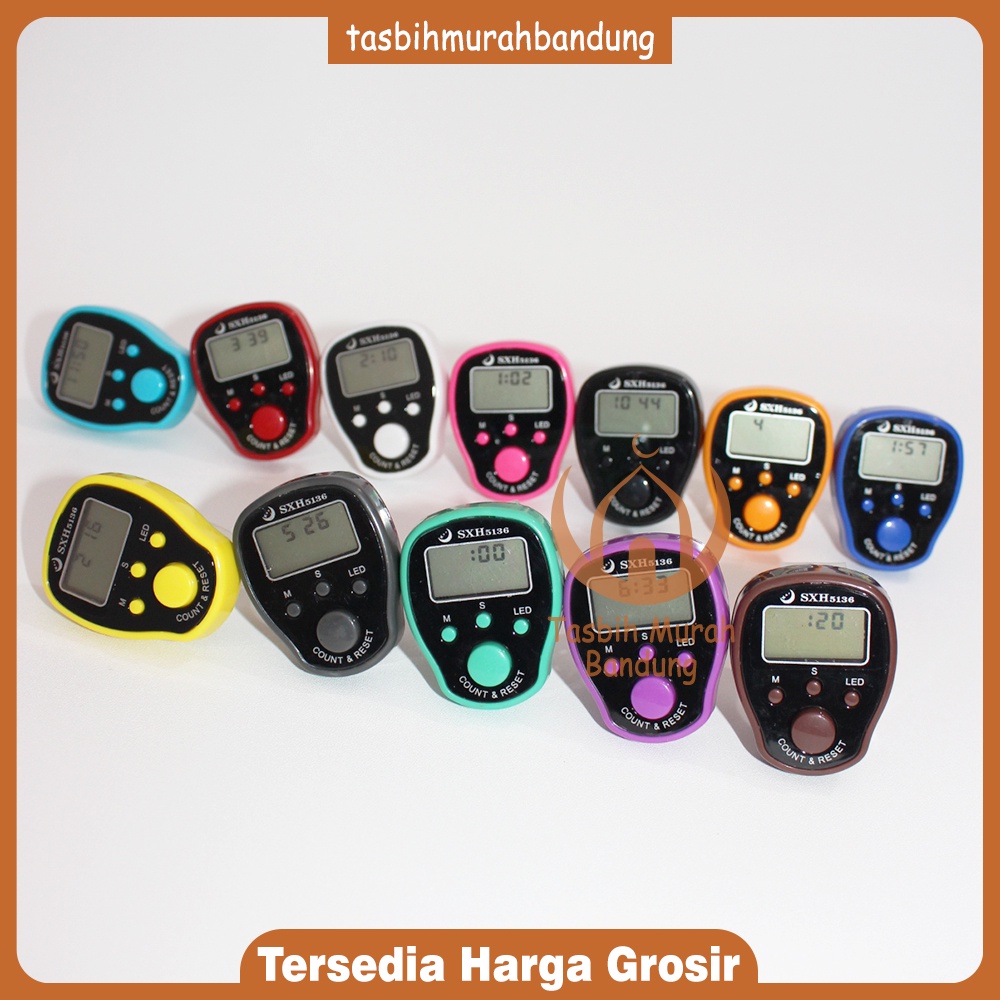 Tasbih Digital 6 Digit 3 IN 1 (Tanggal, Stopwatch, Jam)
