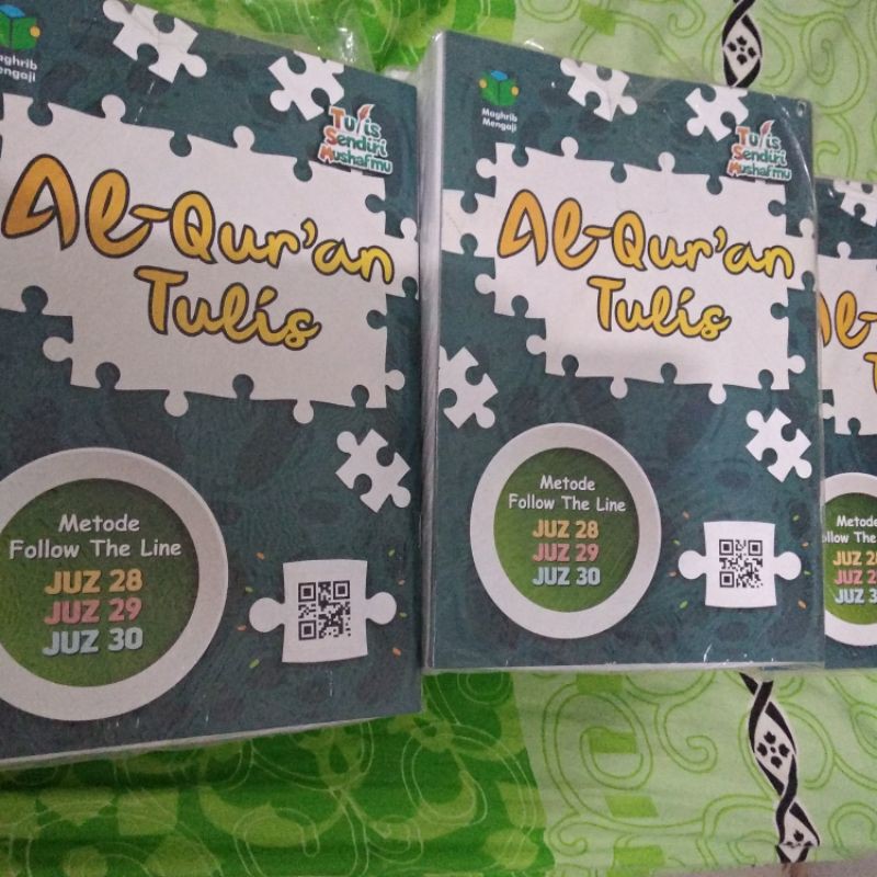 Buku Tulis Belajar Alquran Tulis  Juz 28 29 30 Metode Follow The Line Menulis Alquran Juz Amma Iqro