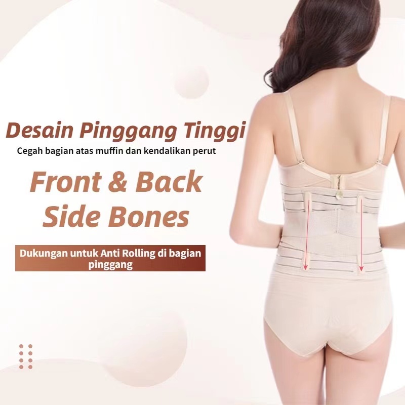 HARGA PAS! COD! KORSET Body Slimming Korset Pelangsing Tubuh Pengecil Perut Pasca Setelah Melahirkan Double Perekat