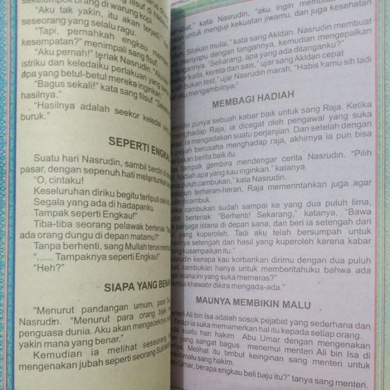 Buku Kumpulan Kisah Abu Nawas