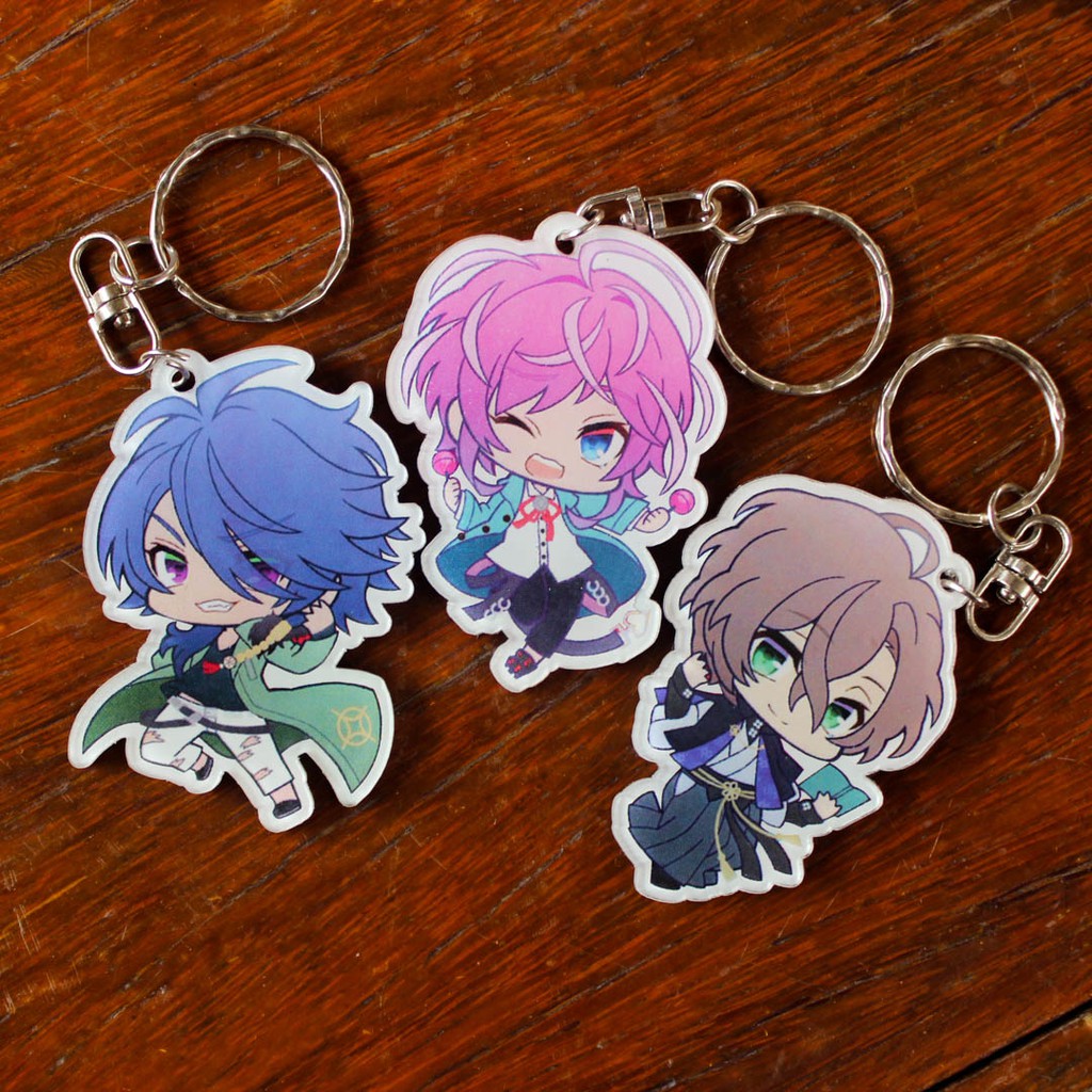 Hypnosis Mic Fling Pose Gantungan Kunci Koleksi Anime Akrilik Dua Sisi GC1002 YOTAKUSHOP