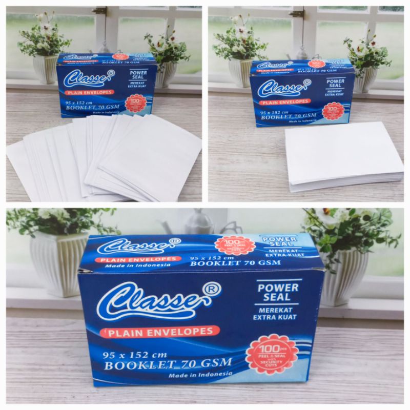 Amplop Isi 100Pcs Amplop Classe Booklet 70Gsm Grosir