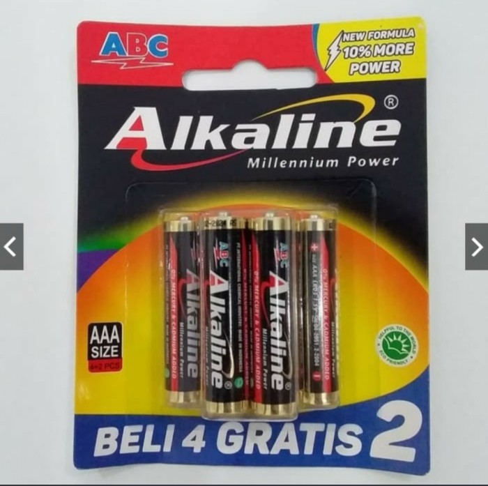 

BATERAI ALKALINE A2 - A3 ISI 6