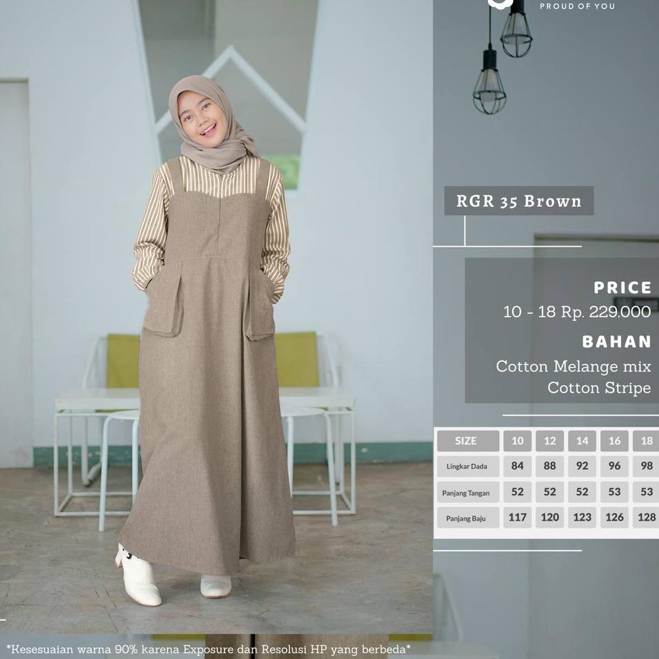 ((TERLARIS)) SARIMBIT KELUARGA GAMIS RAUNA TERBARU 35 BROWN GAMIS BAJU LEBARAN DRESS PASANGAN SUAMI 