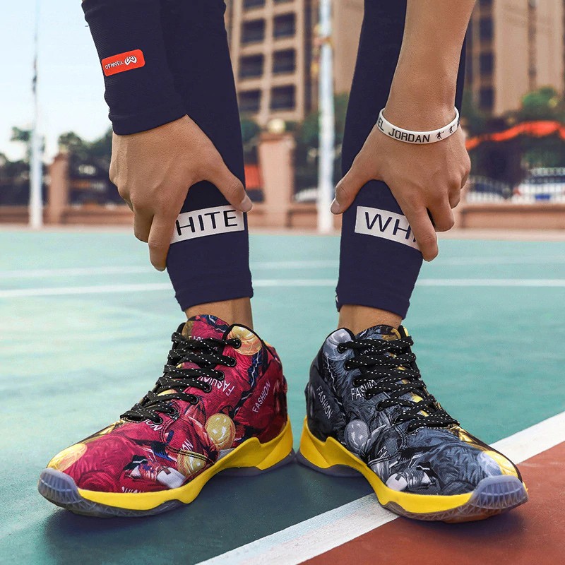 Sepatu basket Curry Non-slip High-top protection ankle mandarin duck basketball shoes Comfortable