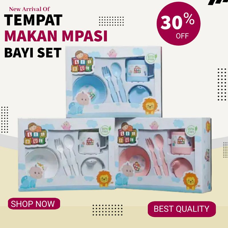 Set Tempat Makan Bayi Alat Mpasi Peralatan Makan Bayi Lengkap