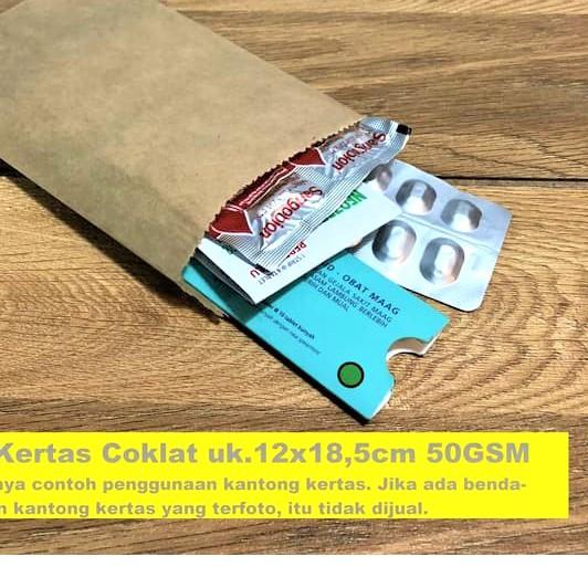 

❃ Paperbag Flat Kantong Kertas Coklat 12 x 18.5 (XS) Souvenir ☑