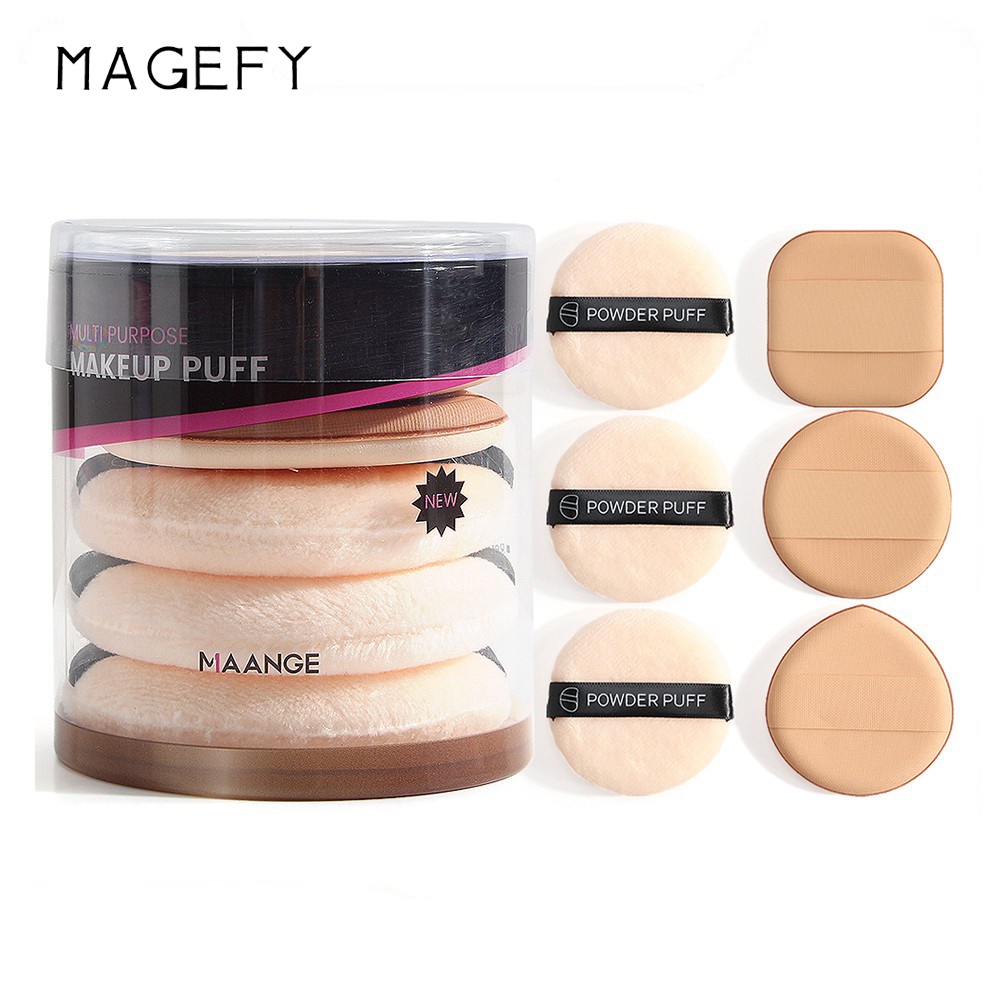 MAGEFY 6 Pcs/Box Powder Puff Foundation Soft Concealer BB Cream Air Cushion Makeup Sponge 5900