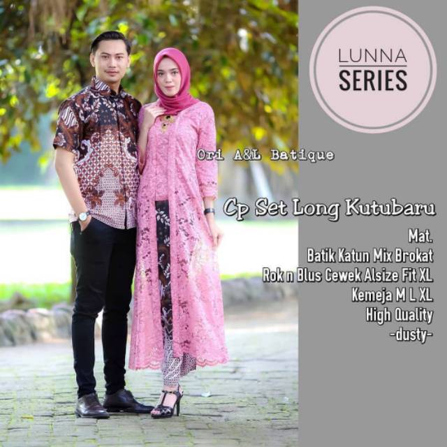 Baju couple kutu baru , set couple kebaya batik, couple batik