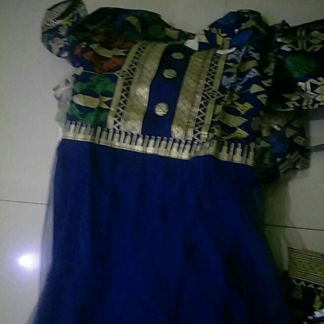 Qnunbatik Gamis Batik Anak Perempuan Muslim Jodha Prodo