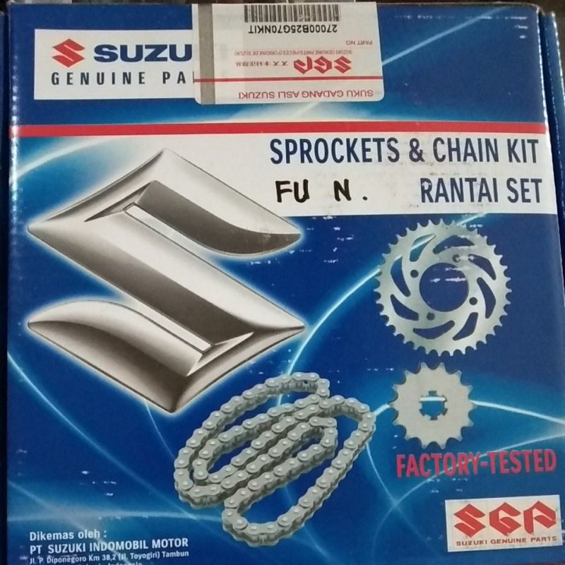 Rantai Rante Roda Set Gear Gir Set Suzuki Satria FU New 2014 Ori