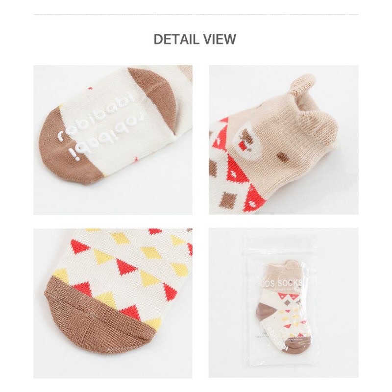 Kaos Kaki Bayi import Premium Korea Lucu Dengan Anti Slip Unik Motif Animal