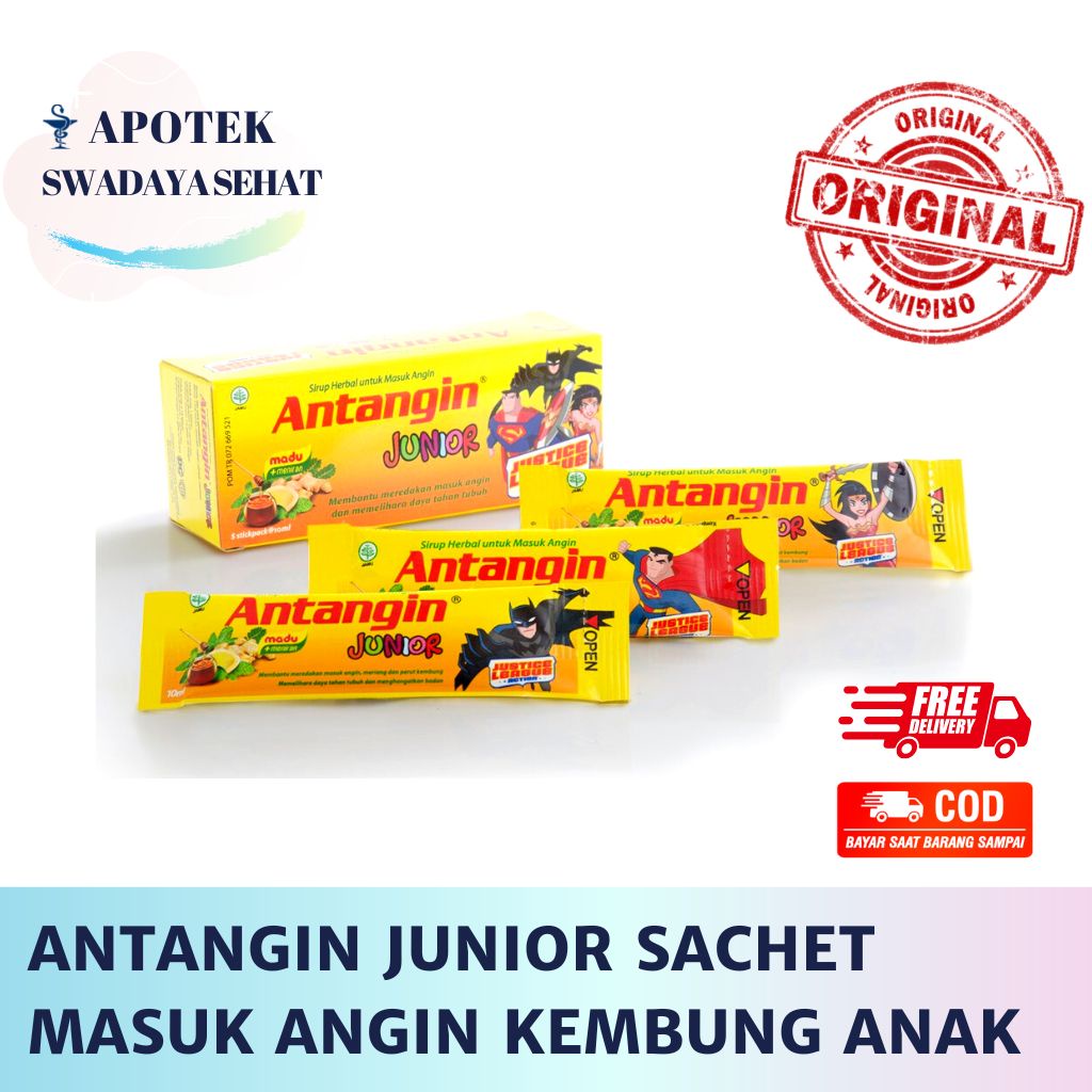 ANTANGIN JUNIOR SACHET - Menghangatkan Badan Anak Masuk Angin Kembung