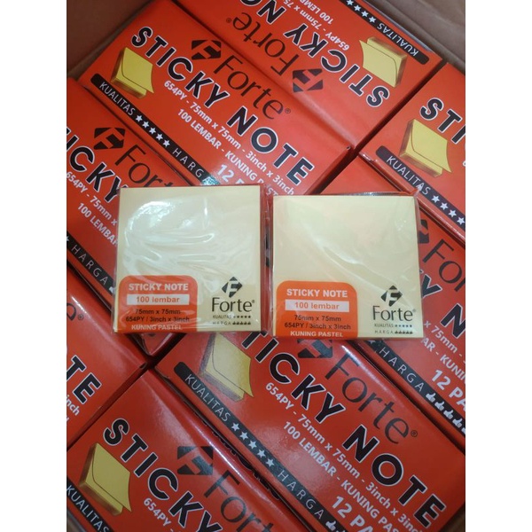 

sticky note 75 x 75 mm kuning # TK