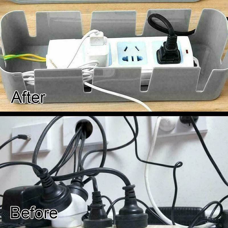 Kotak Penyimpanan Kabel Power Strip Tahan Debu