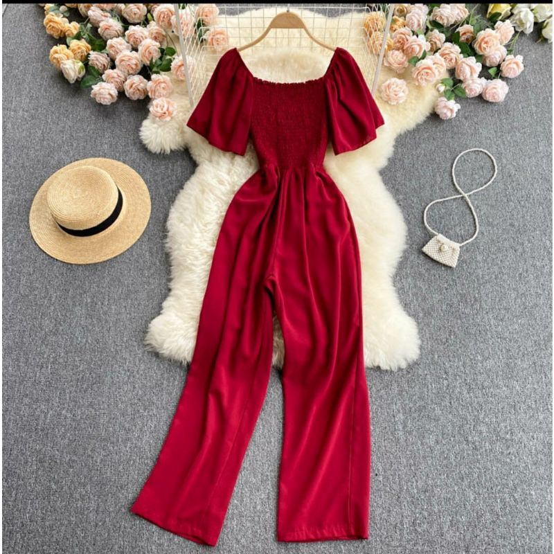 Jumpsuit lengan Tania /JUMPSUIT JUMBO KEKINIAN/JUMPSUIT KOREA/JUMPSUIT SABRINA/DRESS KEKINIAN/DRESS SABRINA