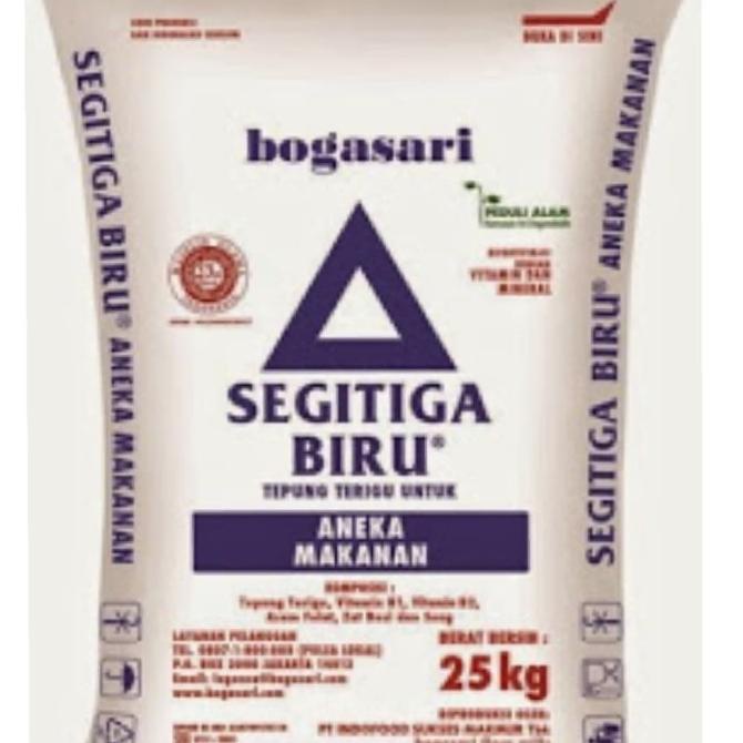 

TERBARU Tepung Terigu Segitiga Biru 25 kg GOJEK or GRAB ONLY
