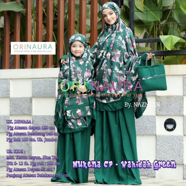 Mukena mom kids ory naura good quality. Mukena pasangan ibu dan anak elegant