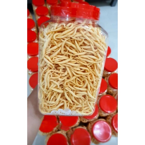 

Ready Cemilan Curut keju Medan kemasan Toples 750gr
