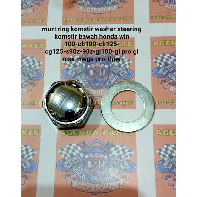 mur+ring komstir washer steering komstir bawah honda win 100-cb100-cb125- cg125-s90z-90z-gl100-gl pro gl max-mega pro-tiger