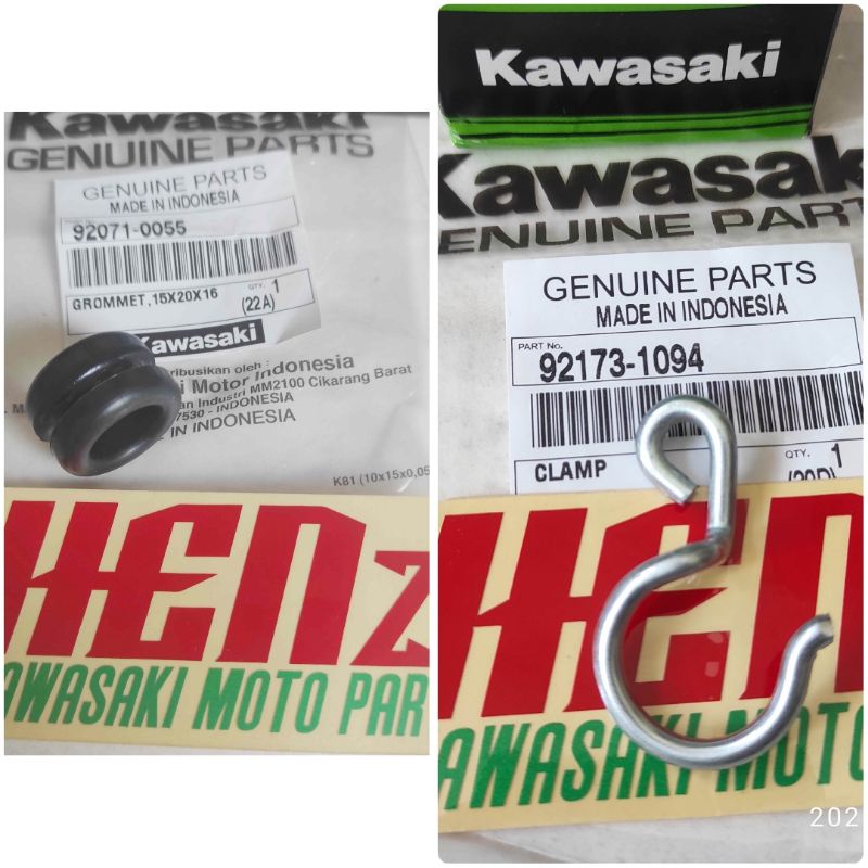 klem clamp kawat bracket braket breket atas kabel selang rem depan Kawasaki ninja r rr new rr old zx