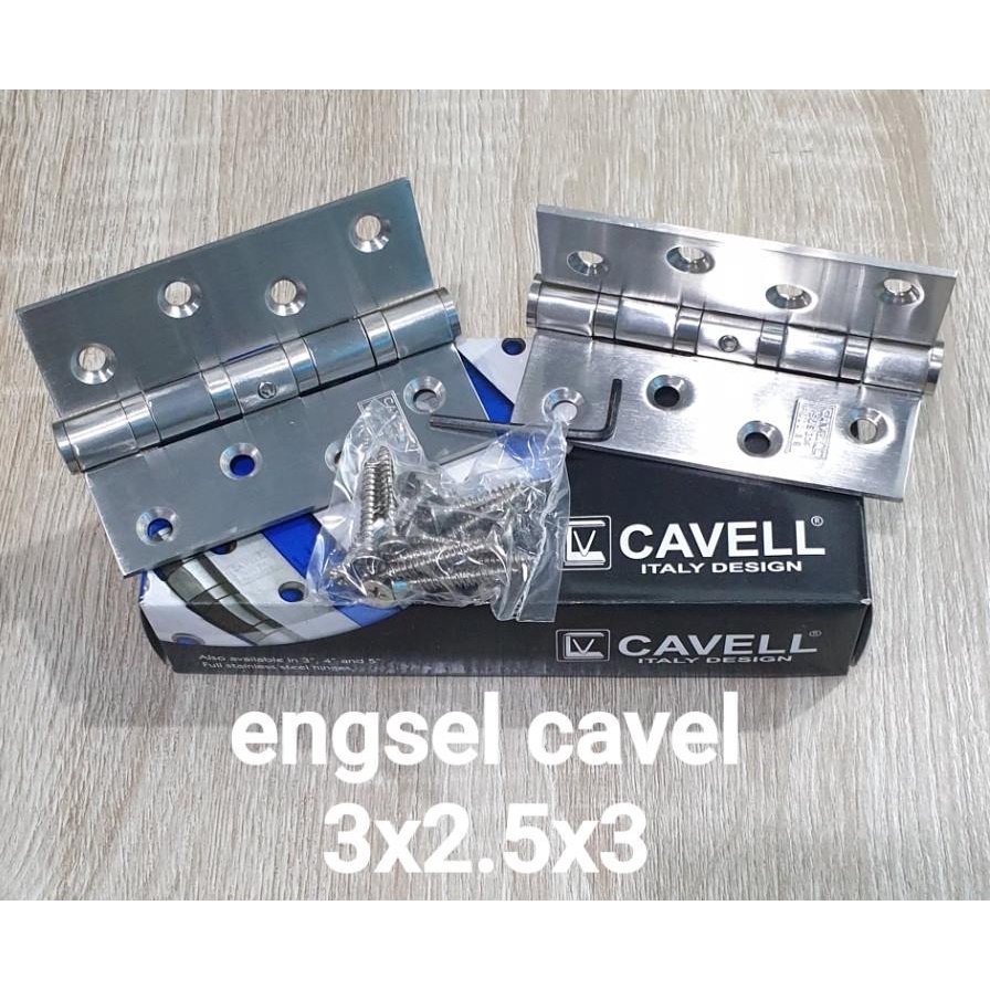 Engsel Pintu ''Cavell'' Full Stainless Steel Sus 304 3X2.5X3