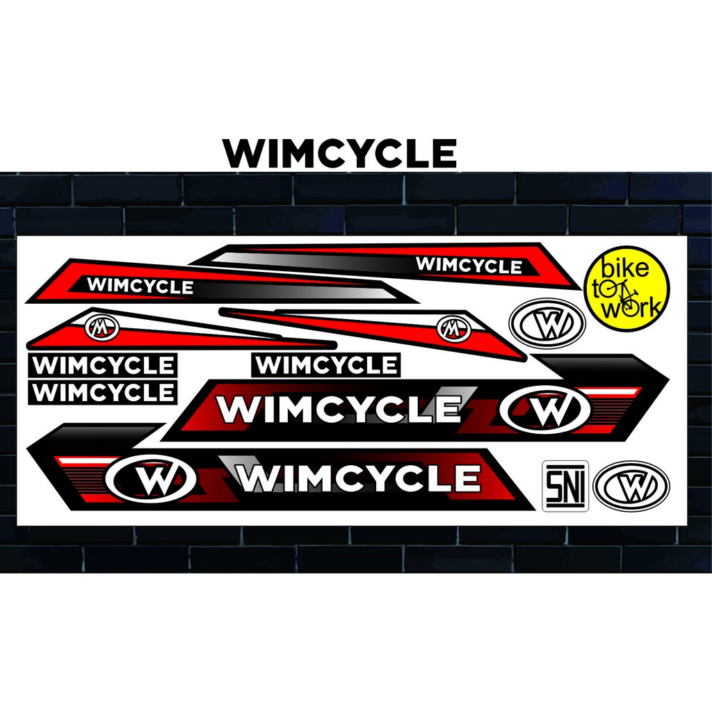 STICKER THAILOOK WIMCYCLE SEPEDA VARIASI STRIPING BIKE