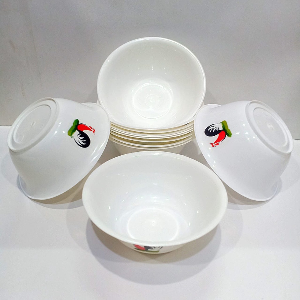 Mangkuk baso mangkuk plastik ayam jago Orando