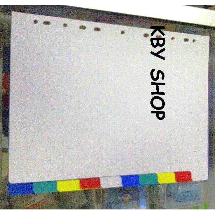 

HJK PEMBATAS DIVIDER KERTAS 10 SEKAT UKURAN A4 / FOLIO BAHAN PLASTIK TEBAL