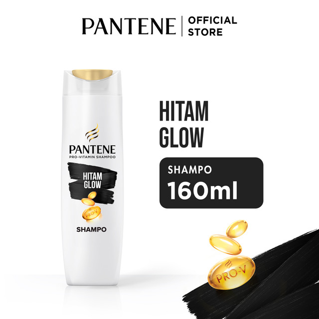 Pantene Sampo Hitam Glow Pro-V Perawatan Rambut 160ml / Pantene Shampoo