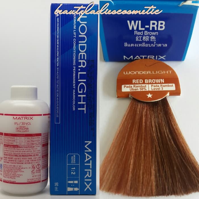 "MATRIX HAIR COLOR WONDER LIGHT RED BROWN 90 ML"