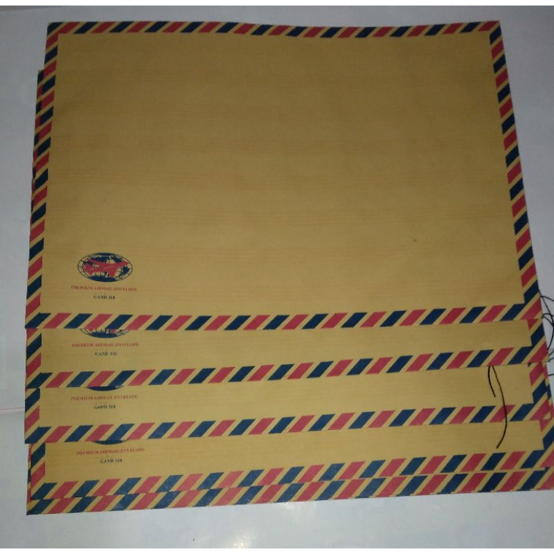 

Amplop coklat / Map lamaran kerja / AIRMAIL Tali 1piece