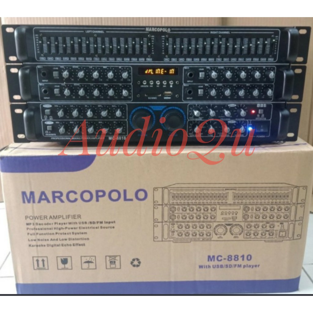 Power Mixer Amplifier Marcopolo MC 8810/ MC8810/ MC-8810