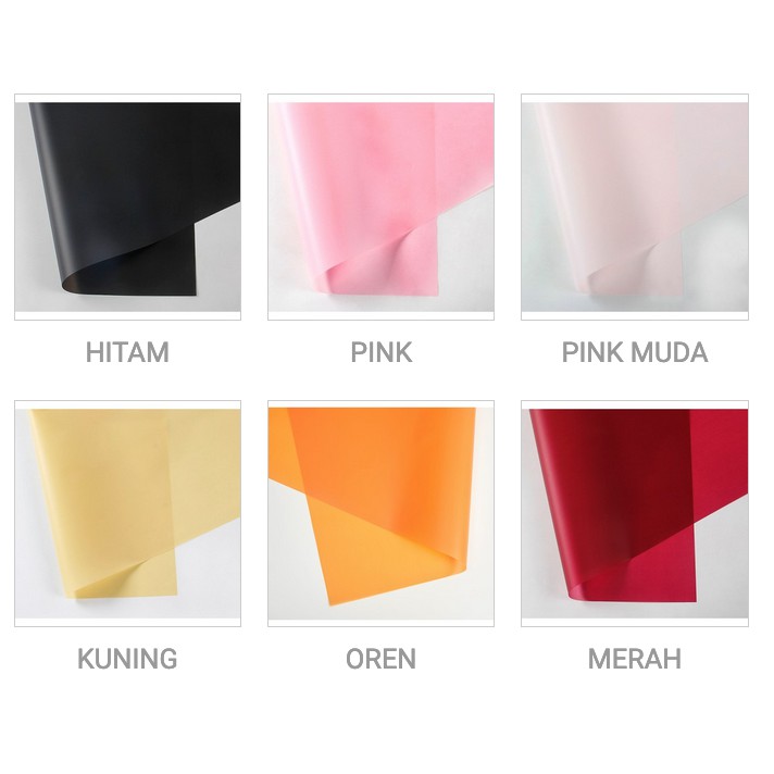 Kertas Bunga Waterproof Flower Wrap Flower Wrapping Soft Pastel 60 x 60 cm