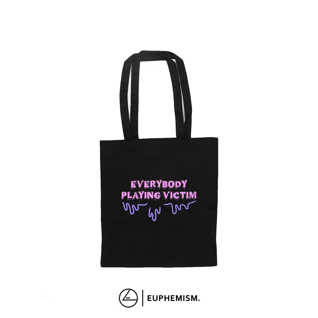 Tas Tote Bag Euphemism. S2 | Tote Bag Wanita | Tote Bag Pria | Tas Selempang | Tote bag Resleting | 