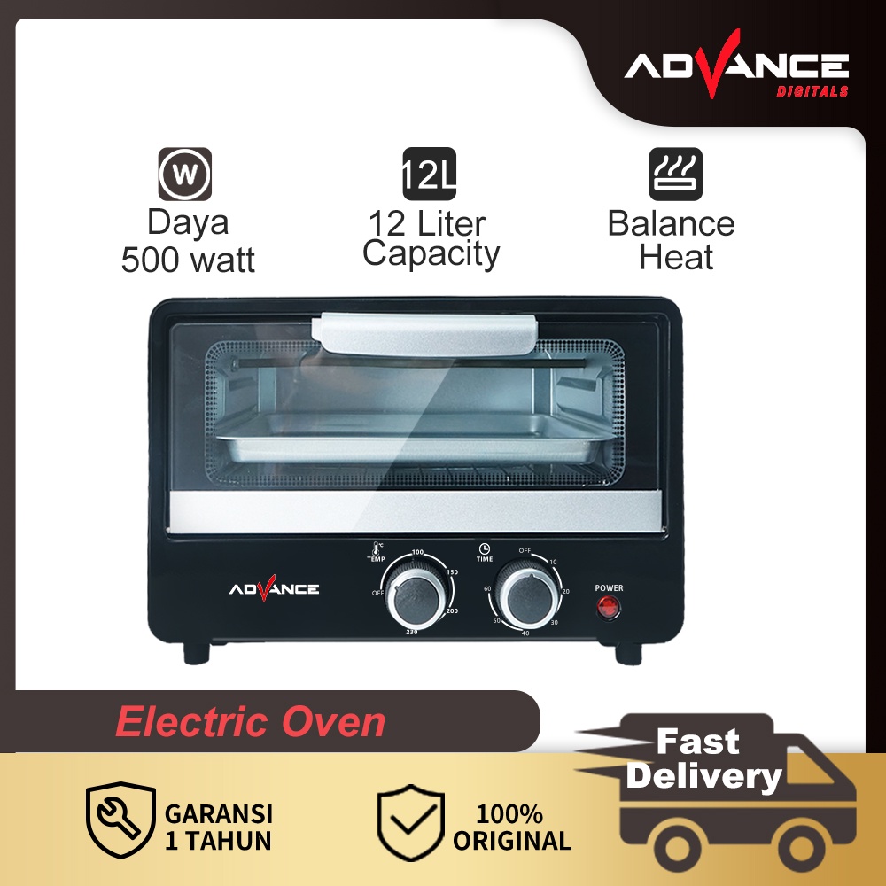 Advance Oven Listrik 12L 500W Multifungsi AOV200 Garansi 1 Tahun