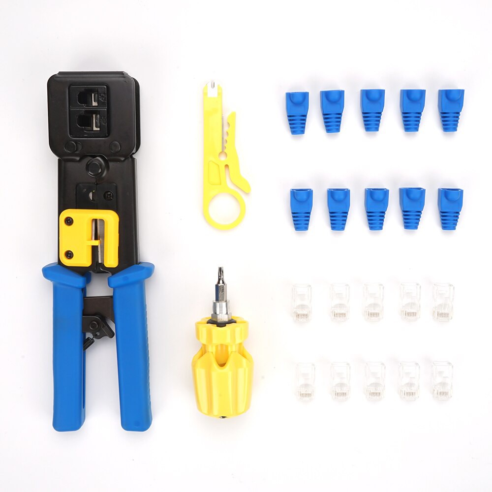 IMPORT Ethernet Network Repair Tool Kit for Network Repairing Installing Network Cable Tester Kit